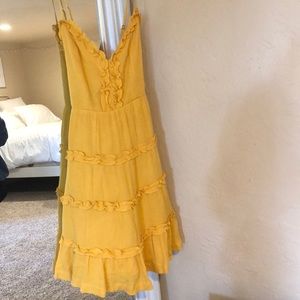 Yellow Frill Dress